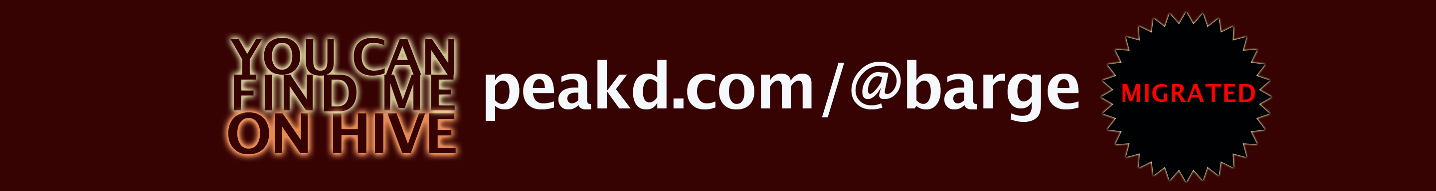 Steemit banner for @barge