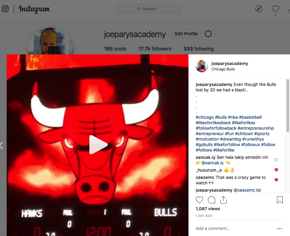 The Chicago Bulls Instagram Video Run With Us Steemit