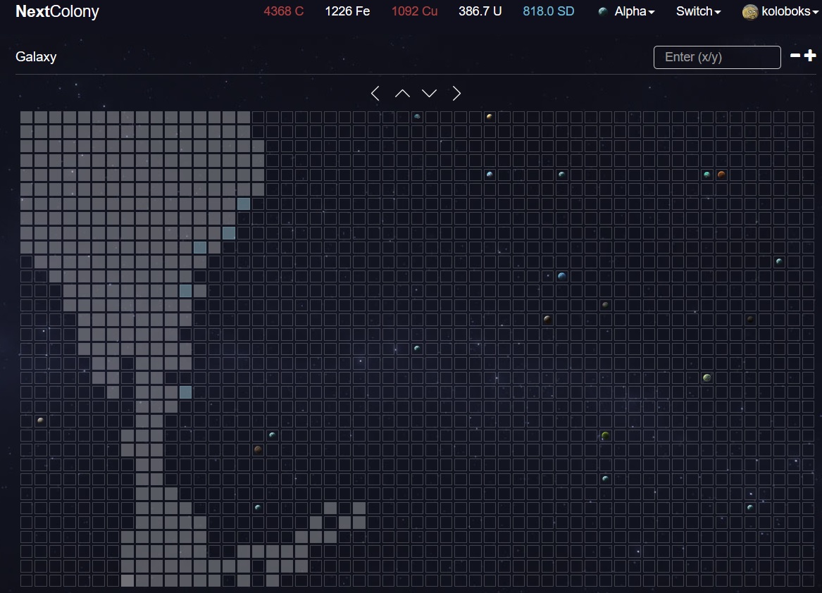 NextColony, безнадежный поиск планет и попытка улучшить "штаб"