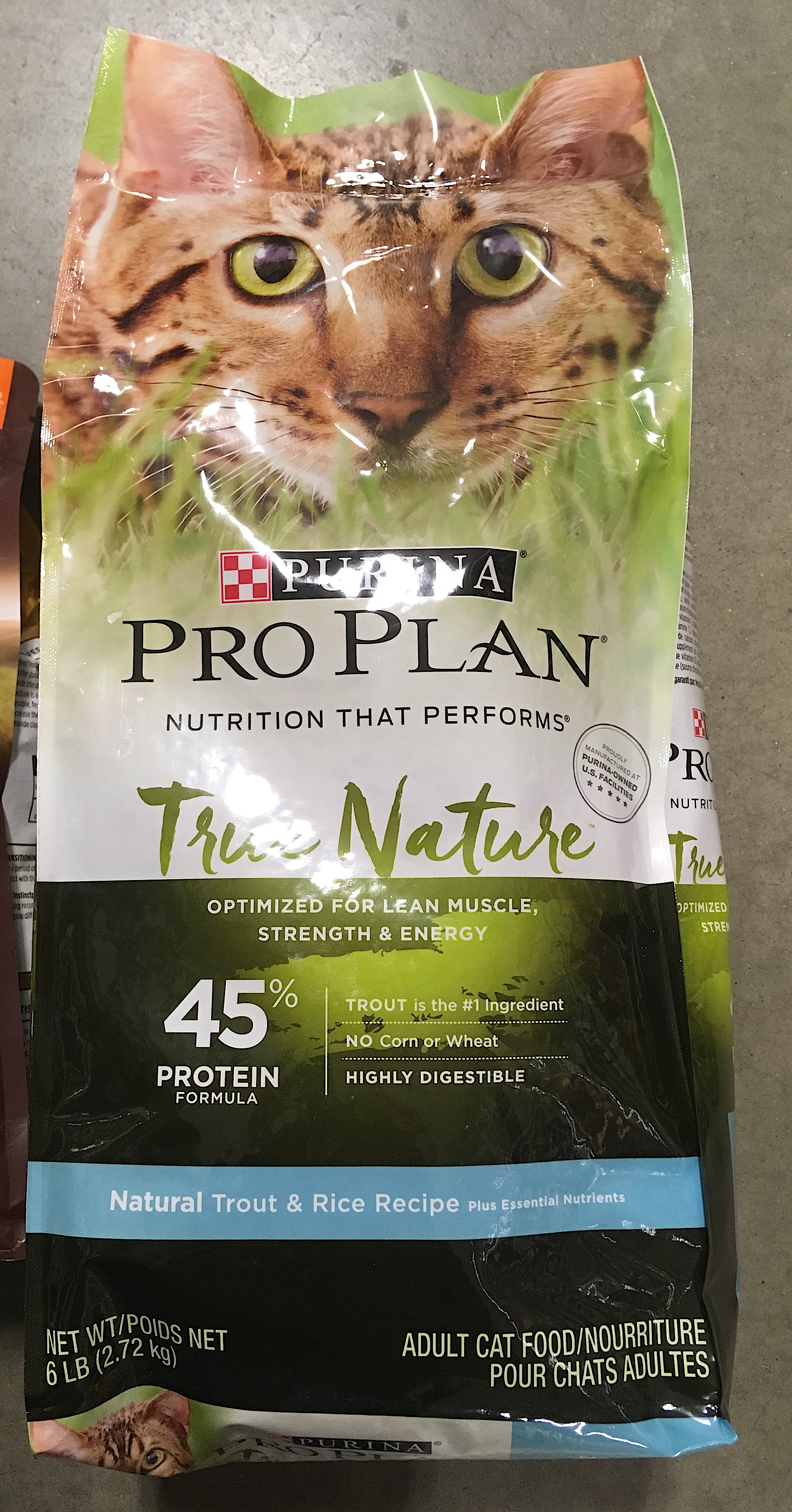 purina pro plan true nature trout and rice