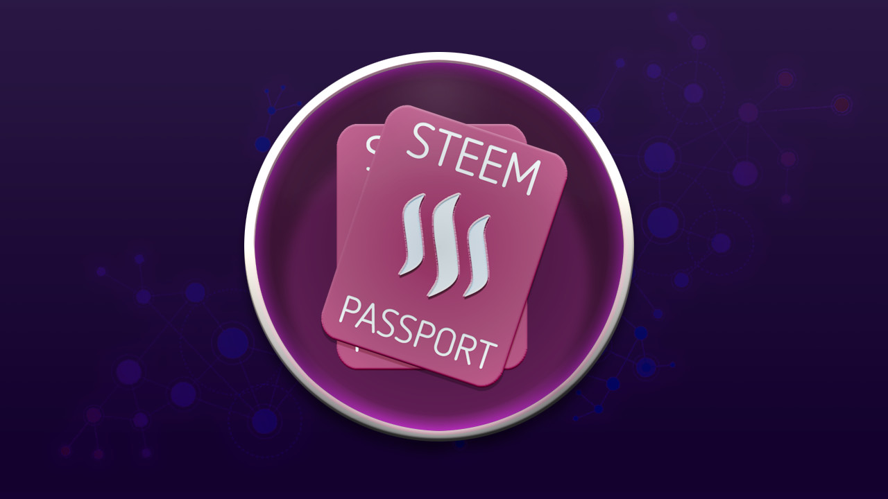 steem passport logo glass